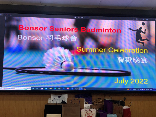 Badminton summer 2022 celebration