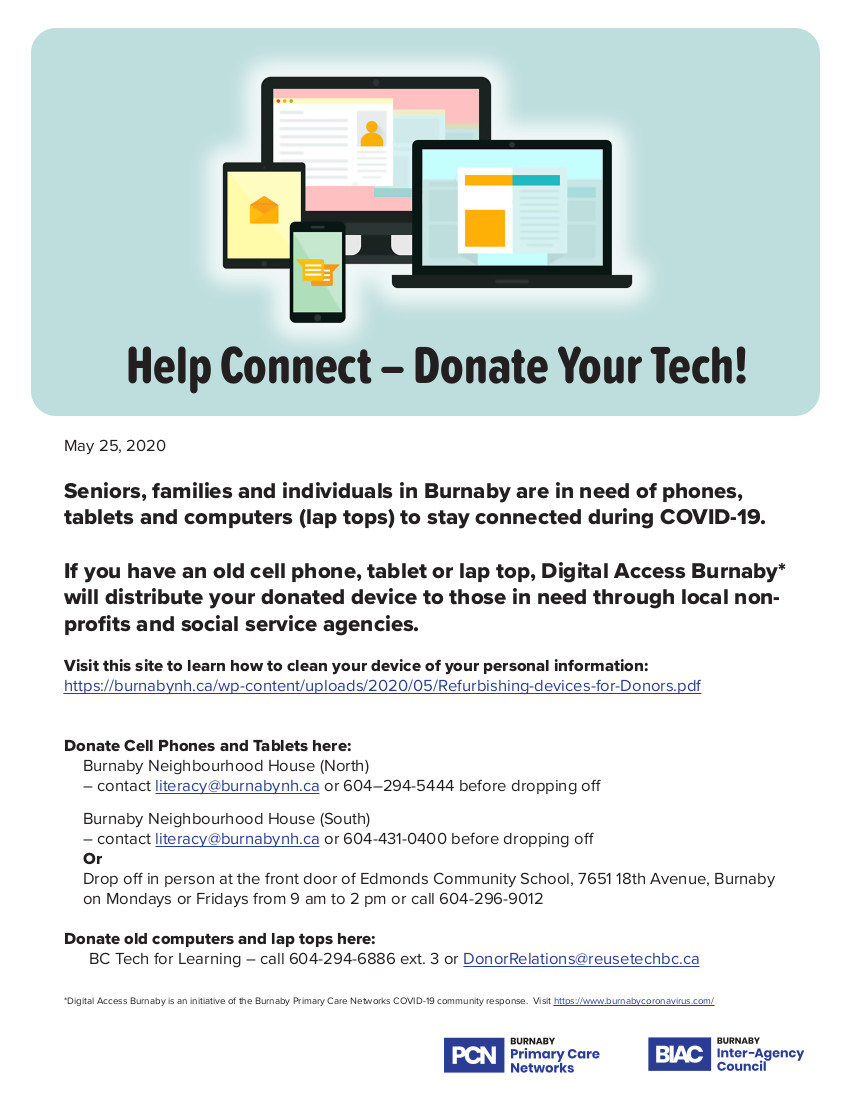 Donate Your Tech poster