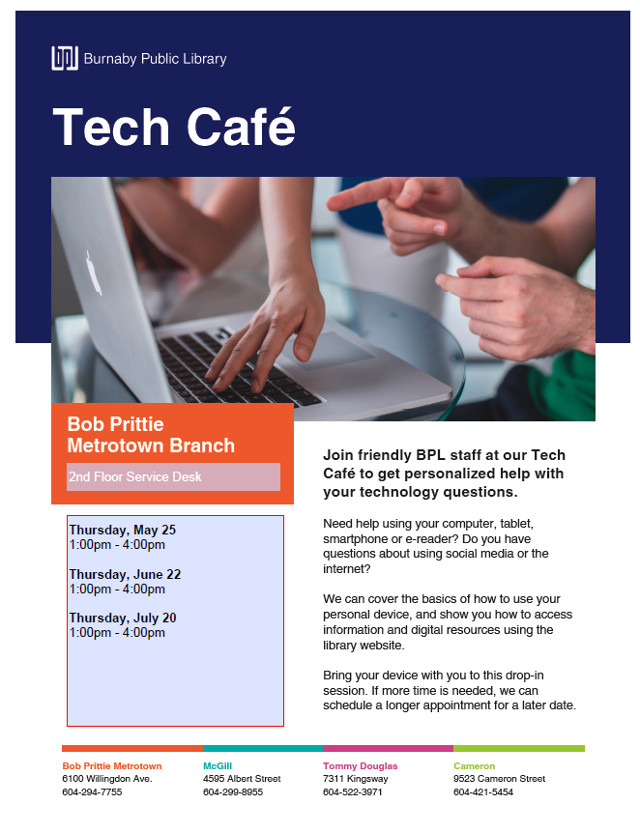 BPL Tech Cafe Metrotown