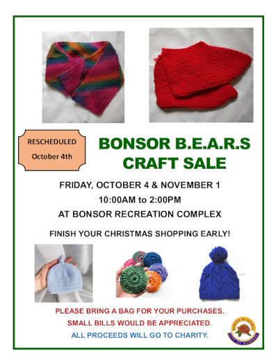 BEARS Craft Sale Fall 2024